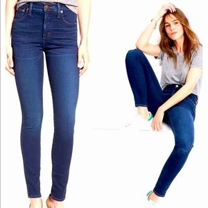 Madewell 10” high rise stretch skinny jeans 26